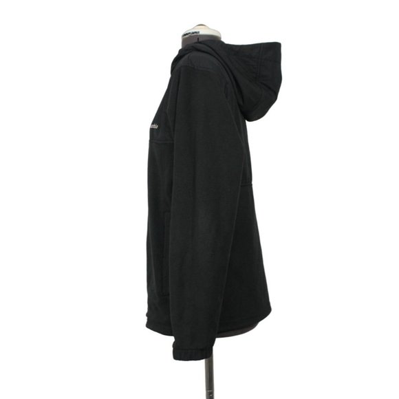 Columbia men's full zip hooded hybrid‎ fleece jacket S - Picture 2 of 14